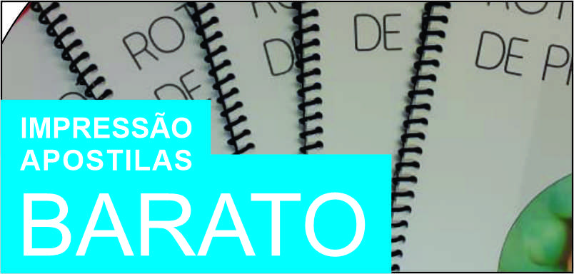 Impressão de apostilas em Cajamar